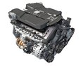 V12 Engine Full With Cutaway Modelo 3D