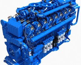 V16 Engine Modèle 3D