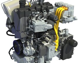 Volkswagen XL1 Engine 3Dモデル