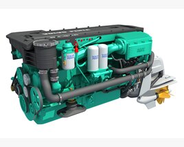 Volvo Penta Marine Engine Modèle 3D