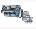 Volvo Penta Powerboat Engine Modello 3D