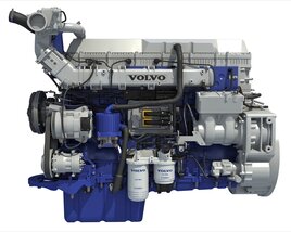 Volvo Powertrain D13 Engine 3Dモデル