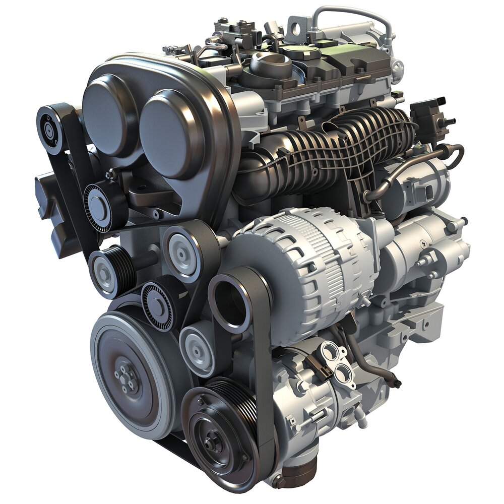 Volvo S60 T6 Drive-E Petrol Engine Modèle 3D