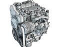 Volvo Supercharged Diesel Engine S60 T6 Drive-E Modelo 3D