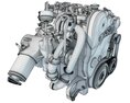 Volvo Supercharged Diesel Engine S60 T6 Drive-E Modelo 3d