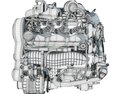 Volvo Supercharged Diesel Engine S60 T6 Drive-E Modelo 3D