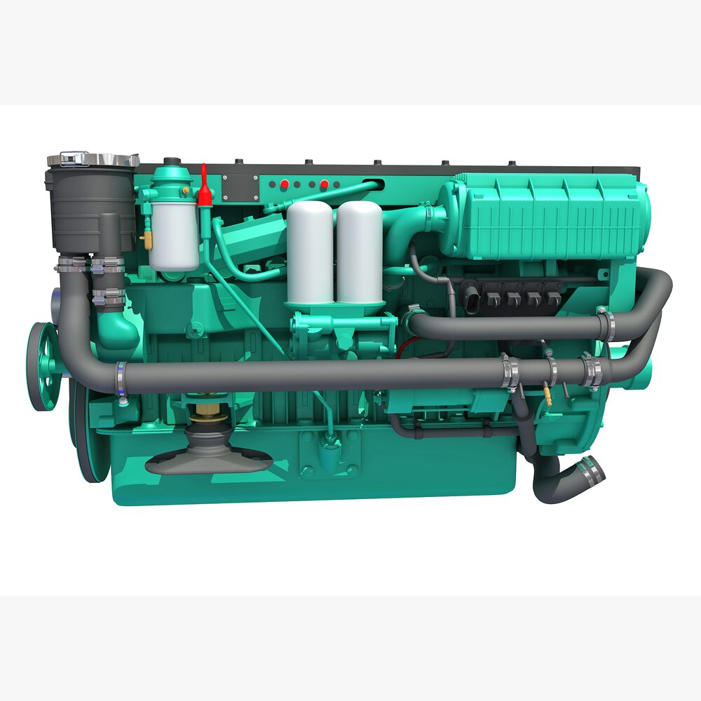 Yacht Engine Modelo 3D