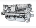 Yacht Engine 3Dモデル