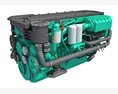 Yacht Engine 3Dモデル