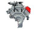 Cutaway Animated V8 Engine 3D 모델 