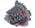 Cutaway Animated V8 Engine 3D模型