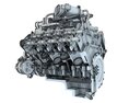 Cutaway Animated V8 Engine 3D模型
