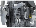 Detroit DD5 Diesel Engine 3D-Modell