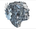Detroit DD5 Diesel Engine Modelo 3d