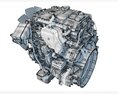 Detroit DD5 Diesel Engine 3Dモデル
