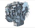 Detroit DD5 Diesel Engine 3D模型