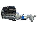 Dodge Ram V8 Engine and Transmission 3D 모델 