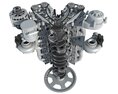 V12 Engine With Interior Parts 3D модель