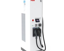 ABB Terra 53 EV Electric car charging station 3D модель