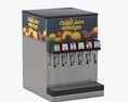 6 Flavor Counter Electric Juice Fountain System 3D модель