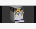 6 Flavor Counter Electric Juice Fountain System Modèle 3d