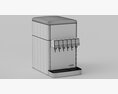 6 Flavor Counter Electric Soda Fountain System 3d model