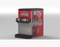6 Flavor Counter Electric Soda Fountain System Modèle 3d