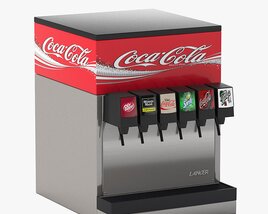 6 Flavor Counter Electric Soda Fountain System 2 3D модель