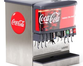 12 Flavor Ice and Beverage Soda Fountain 3D模型
