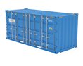 20 ft Cube Open Side Shipping Cargo Container 3D модель