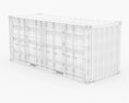 20 ft Cube Open Side Shipping Cargo Container 3D模型