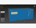 20 ft Cube Open Side Shipping Cargo Container 3D模型