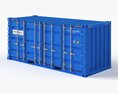 20 ft Cube Open Side Shipping Cargo Container 01 Modèle 3d