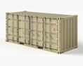 20 ft Military Container Sand Colour 3D模型