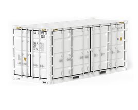 20 ft Military UN Cargo Container Modelo 3D