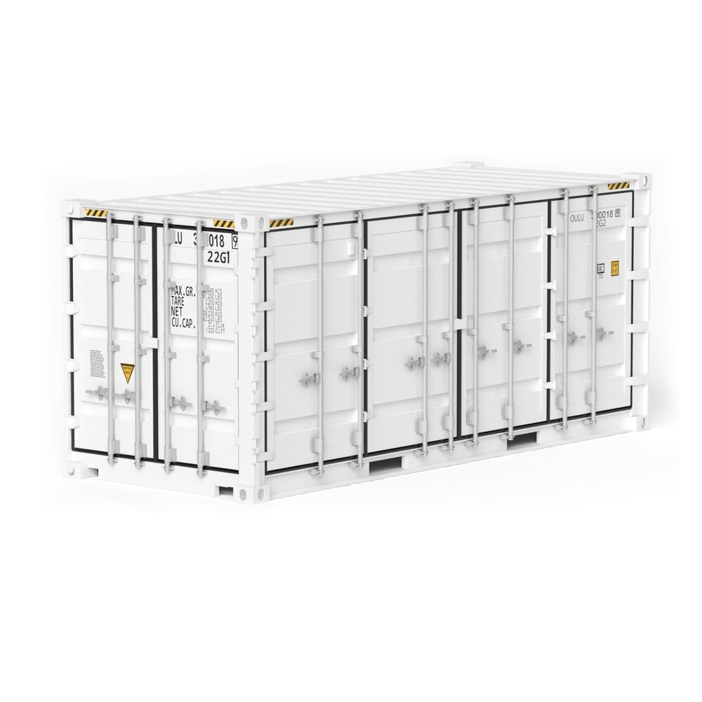 20 ft Military UN Cargo Container 3D model