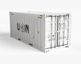 20 ft Military UN Cargo Container Modello 3D