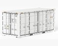 20 ft Military UN Cargo Container Modelo 3D