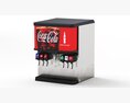 6 Flavor Ice and Beverage Soda Fountain System Modello 3D