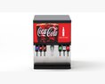 6 Flavor Ice and Beverage Soda Fountain System Modelo 3d