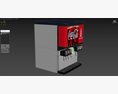 6 Flavor Ice and Beverage Soda Fountain System 3D 모델 