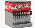 8 Flavor Counter Electric Soda Fountain System 3d model