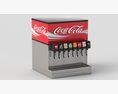 8 Flavor Counter Electric Soda Fountain System 3d model