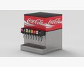 8 Flavor Counter Electric Soda Fountain System 3D 모델 