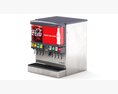 8 Flavor Ice and Beverage Soda Fountain 02 Modelo 3d
