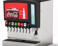 8 Flavor New Old Stock Ice and Beverage Soda Fountain Modello 3D