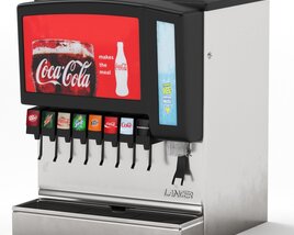 8 Flavor New Old Stock Ice and Beverage Soda Fountain Modello 3D