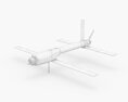 AeroVironment Switchblade 600 Predator Drone Missile Modèle 3d
