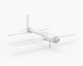 AeroVironment Switchblade 600 Predator Drone Missile 3D 모델 