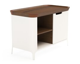 Airia Desk and Media Cabinet Modèle 3D